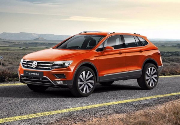 Компактный кроссовер Volkswagen T-Cross ожидает дебюта в Париже