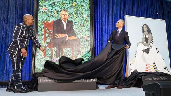 Официальный портрет Барака Обамы высмеяли в Сети