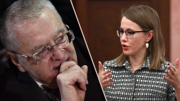 Жириновский и Собчак опять устроили перепалку на дебатах