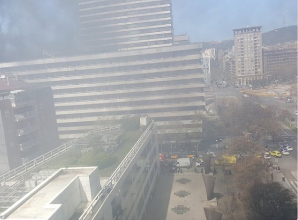 В Барселоне при пожаре в отеле Expo пострадал один человек
