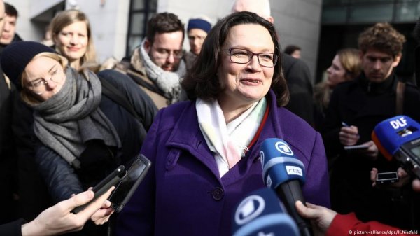 В Германии СДПГ впервые возглавила женщина