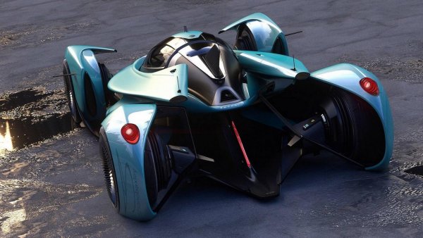Представлен рендер будущего гиперкара-НЛО от Ferrari