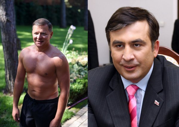 Ляшко с голым торсом закосил под Путина, а Саакашвили оскорбил Медведева