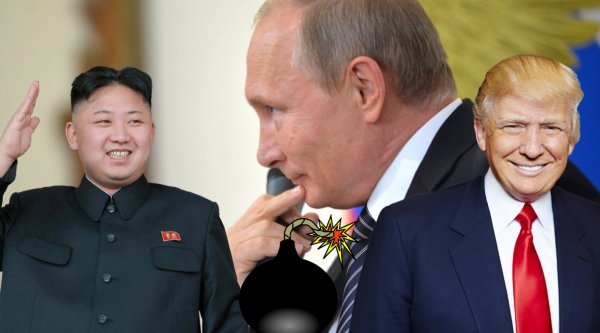 «Давай вместе мочить Трампа?»: Ким Чен Ын летит к Путину попросить образумить «слабоумного старика»