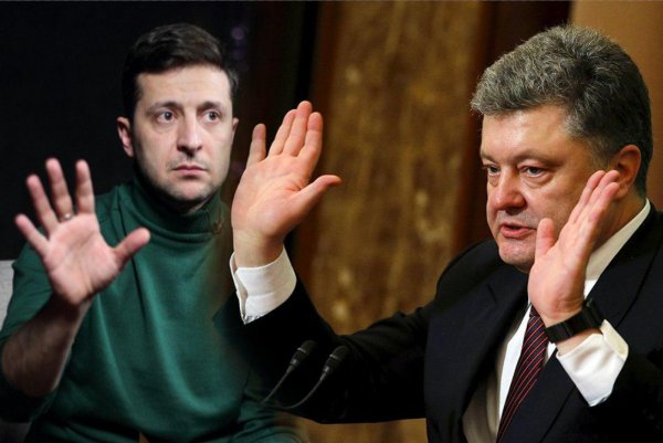 «Государственная власть важнее страны»: Зеленский и Порошенко встали на колени во время дебатов