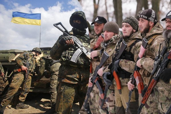 Чеченских боевиков разоружила украинская полиция